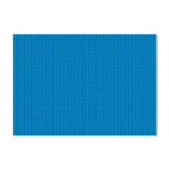 Blue Lego Texture Macro, Blue Dots Background, Lego Crystal Sticker (a4) by kyorashop23