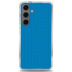 Blue Lego Texture Macro, Blue Dots Background, Lego Samsung Galaxy S24 6 2 Inch Tpu Uv Case by kyorashop23