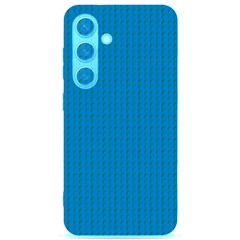 Blue Lego Texture Macro, Blue Dots Background, Lego Samsung Galaxy S24 6 2 Inch Black Tpu Uv Case