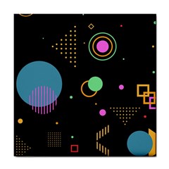 Colartive, Aesthetic, Amoled, Black, Colorful, Desenho Tile Coaster by kyorashop23