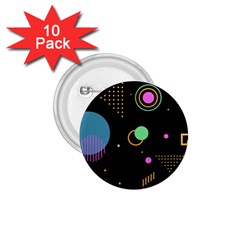 Colartive, Aesthetic, Amoled, Black, Colorful, Desenho 1 75  Buttons (10 Pack) by kyorashop23