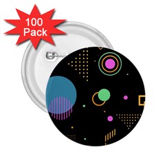 Colartive, Aesthetic, Amoled, Black, Colorful, Desenho 2 25  Buttons (100 Pack)  by kyorashop23