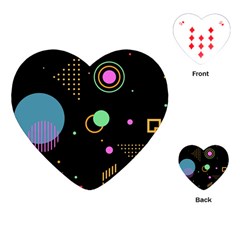 Colartive, Aesthetic, Amoled, Black, Colorful, Desenho Playing Cards Single Design (heart)