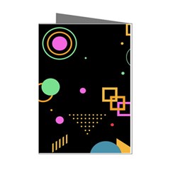 Colartive, Aesthetic, Amoled, Black, Colorful, Desenho Mini Greeting Cards (pkg Of 8) by kyorashop23