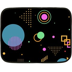 Colartive, Aesthetic, Amoled, Black, Colorful, Desenho Fleece Blanket (mini) by kyorashop23