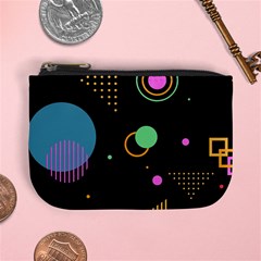 Colartive, Aesthetic, Amoled, Black, Colorful, Desenho Mini Coin Purse by kyorashop23