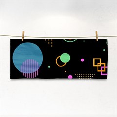 Colartive, Aesthetic, Amoled, Black, Colorful, Desenho Hand Towel by kyorashop23