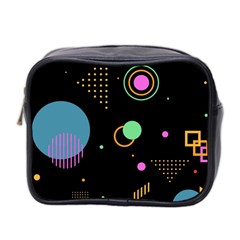 Colartive, Aesthetic, Amoled, Black, Colorful, Desenho Mini Toiletries Bag (two Sides) by kyorashop23