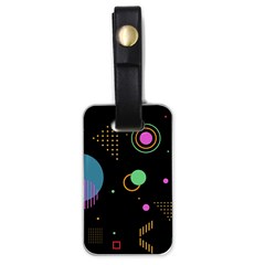 Colartive, Aesthetic, Amoled, Black, Colorful, Desenho Luggage Tag (one Side) by kyorashop23