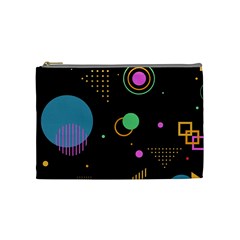 Colartive, Aesthetic, Amoled, Black, Colorful, Desenho Cosmetic Bag (medium) by kyorashop23