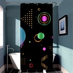 Colartive, Aesthetic, Amoled, Black, Colorful, Desenho Shower Curtain 36  x 72  (Stall)  Curtain(36 X72 )