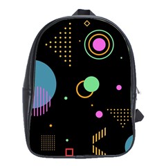 Colartive, Aesthetic, Amoled, Black, Colorful, Desenho School Bag (xl) by kyorashop23