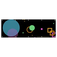 Colartive, Aesthetic, Amoled, Black, Colorful, Desenho Banner And Sign 12  X 4  by kyorashop23