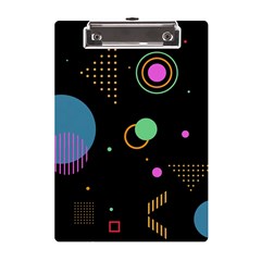 Colartive, Aesthetic, Amoled, Black, Colorful, Desenho A5 Acrylic Clipboard by kyorashop23