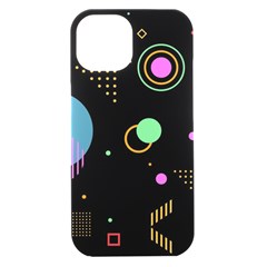 Colartive, Aesthetic, Amoled, Black, Colorful, Desenho Iphone 15 Black Uv Print Pc Hardshell Case by kyorashop23