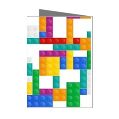 Colorful Bricks, Bricks, Colorful, Colors, Games, Lego, Rainbow Mini Greeting Cards (pkg Of 8)