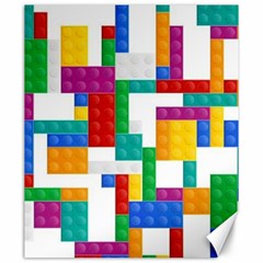 Colorful Bricks, Bricks, Colorful, Colors, Games, Lego, Rainbow Canvas 20  X 24  by kyorashop23