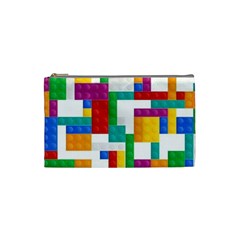 Colorful Bricks, Bricks, Colorful, Colors, Games, Lego, Rainbow Cosmetic Bag (small) by kyorashop23