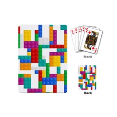 Colorful Bricks, Bricks, Colorful, Colors, Games, Lego, Rainbow Playing Cards Single Design (mini)