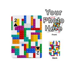 Colorful Bricks, Bricks, Colorful, Colors, Games, Lego, Rainbow Playing Cards 54 Designs (mini)