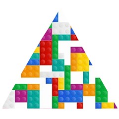 Colorful Bricks, Bricks, Colorful, Colors, Games, Lego, Rainbow Wooden Puzzle Triangle by kyorashop23