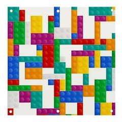 Colorful Bricks, Bricks, Colorful, Colors, Games, Lego, Rainbow Banner And Sign 3  X 3  by kyorashop23