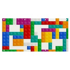 Colorful Bricks, Bricks, Colorful, Colors, Games, Lego, Rainbow Banner And Sign 8  X 4  by kyorashop23