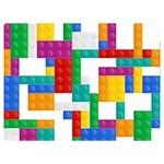 Colorful Bricks, Bricks, Colorful, Colors, Games, Lego, Rainbow Two Sides Premium Plush Fleece Blanket (Baby Size) 40 x30  Blanket Back