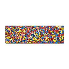 Colorful Lego Texture Lego Bricks Sticker Bumper (10 Pack) by kyorashop23