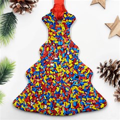 Colorful Lego Texture Lego Bricks Ornament (christmas Tree) 