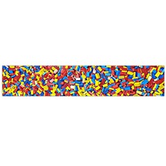 Colorful Lego Texture Lego Bricks Large Premium Plush Fleece Scarf 