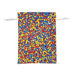 Colorful Lego Texture Lego Bricks Lightweight Drawstring Pouch (m) by kyorashop23