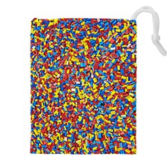 Colorful Lego Texture Lego Bricks Drawstring Pouch (4xl)