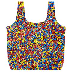 Colorful Lego Texture Lego Bricks Full Print Recycle Bag (xxl) by kyorashop23