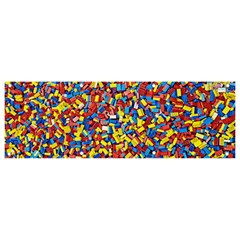 Colorful Lego Texture Lego Bricks Banner And Sign 9  X 3  by kyorashop23