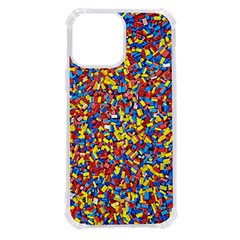 Colorful Lego Texture Lego Bricks Iphone 13 Pro Max Tpu Uv Print Case by kyorashop23