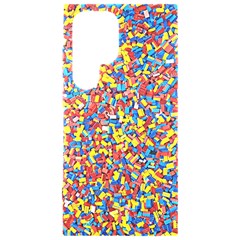 Colorful Lego Texture Lego Bricks Samsung Galaxy S24 Ultra 6 9 Inch Black Tpu Uv Case by kyorashop23