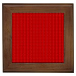 Ed Lego Texture Macro, Red Dots Background, Lego Framed Tile Front