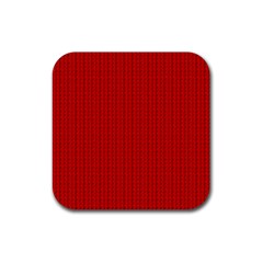 Ed Lego Texture Macro, Red Dots Background, Lego Rubber Coaster (square) by kyorashop23