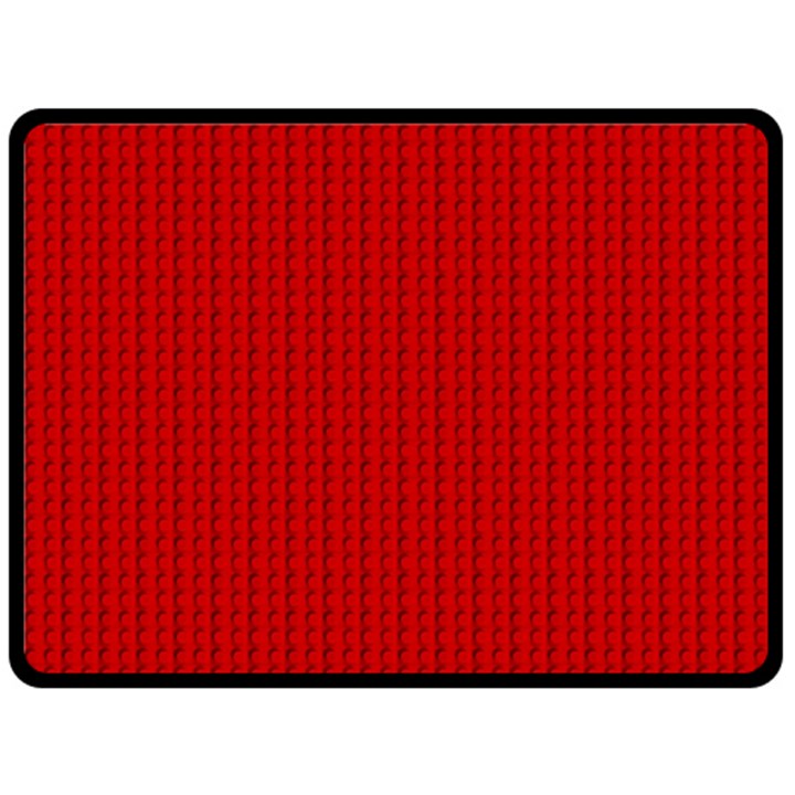 Ed Lego Texture Macro, Red Dots Background, Lego Fleece Blanket (Large)