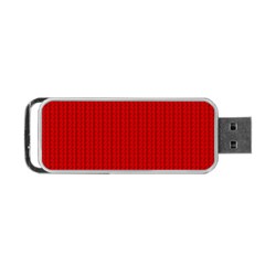 Ed Lego Texture Macro, Red Dots Background, Lego Portable Usb Flash (two Sides) by kyorashop23