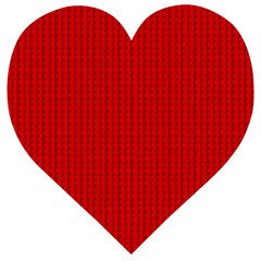 Ed Lego Texture Macro, Red Dots Background, Lego Wooden Puzzle Heart by kyorashop23