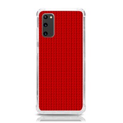 Ed Lego Texture Macro, Red Dots Background, Lego Samsung Galaxy S20 6 2 Inch Tpu Uv Case by kyorashop23