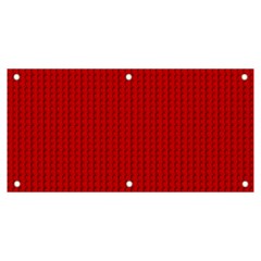 Ed Lego Texture Macro, Red Dots Background, Lego Banner And Sign 6  X 3  by kyorashop23