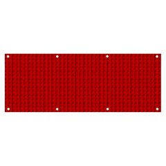 Ed Lego Texture Macro, Red Dots Background, Lego Banner And Sign 8  X 3  by kyorashop23