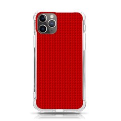 Ed Lego Texture Macro, Red Dots Background, Lego Iphone 11 Pro 5 8 Inch Tpu Uv Print Case by kyorashop23