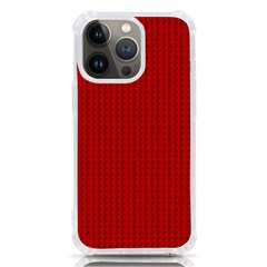 Ed Lego Texture Macro, Red Dots Background, Lego Iphone 13 Pro Tpu Uv Print Case by kyorashop23