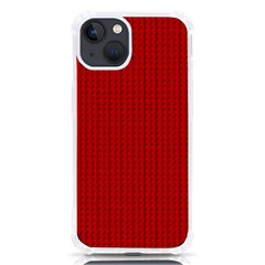 Ed Lego Texture Macro, Red Dots Background, Lego Iphone 13 Tpu Uv Print Case by kyorashop23