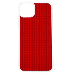 Ed Lego Texture Macro, Red Dots Background, Lego Iphone 15 Tpu Uv Print Case by kyorashop23