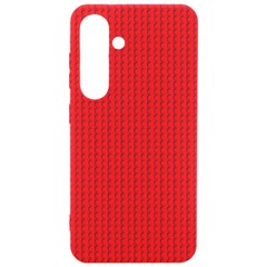 Ed Lego Texture Macro, Red Dots Background, Lego Samsung Galaxy S24 6 2 Inch Black Tpu Uv Case by kyorashop23